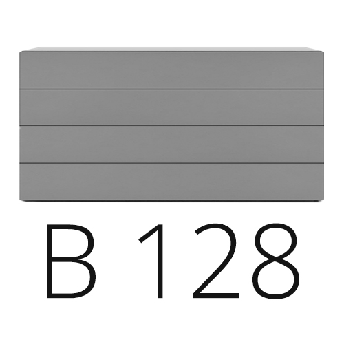 B 128 cm