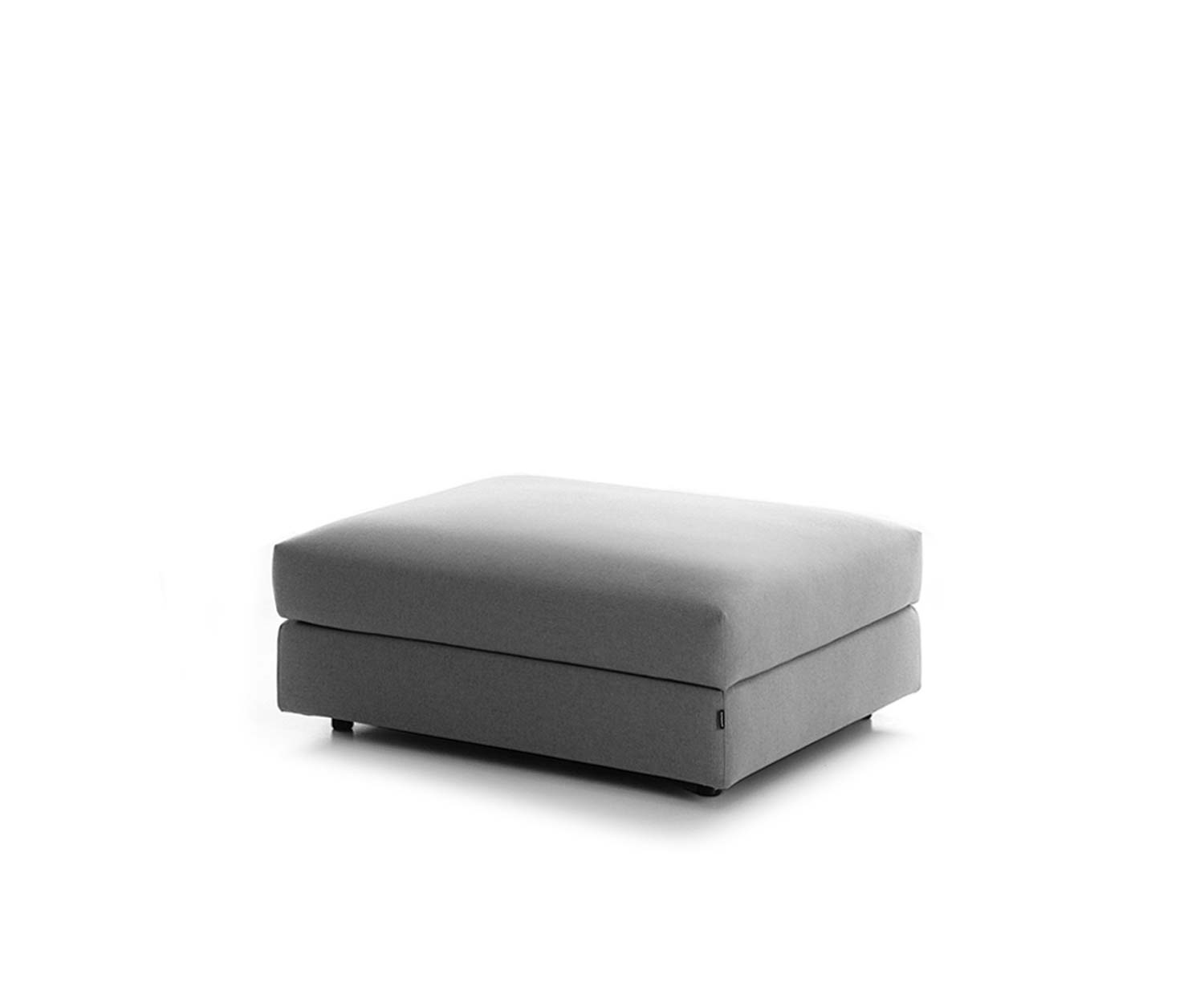 Moderner Postoria Classic Pouf mit grauem Stoffbezug