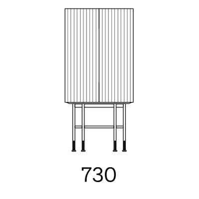 B 73 cm