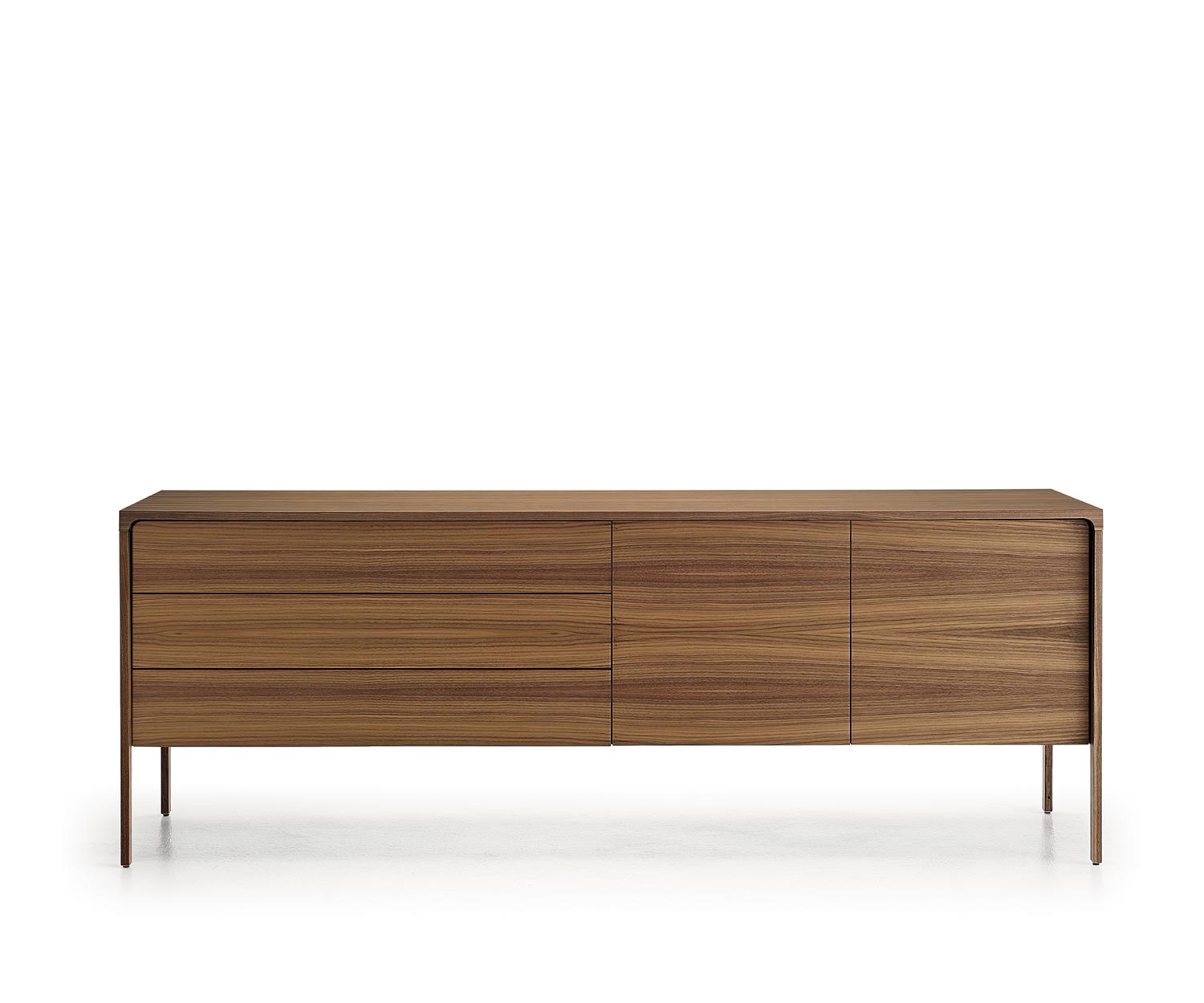 Punt Sideboard Tactile Tactile Walnuss Walnuss Tactile B 205 3 Schubladen + 2 Türen